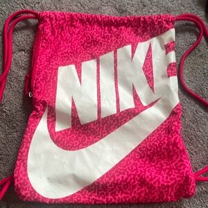 Pink NIKE Drawstring Bag